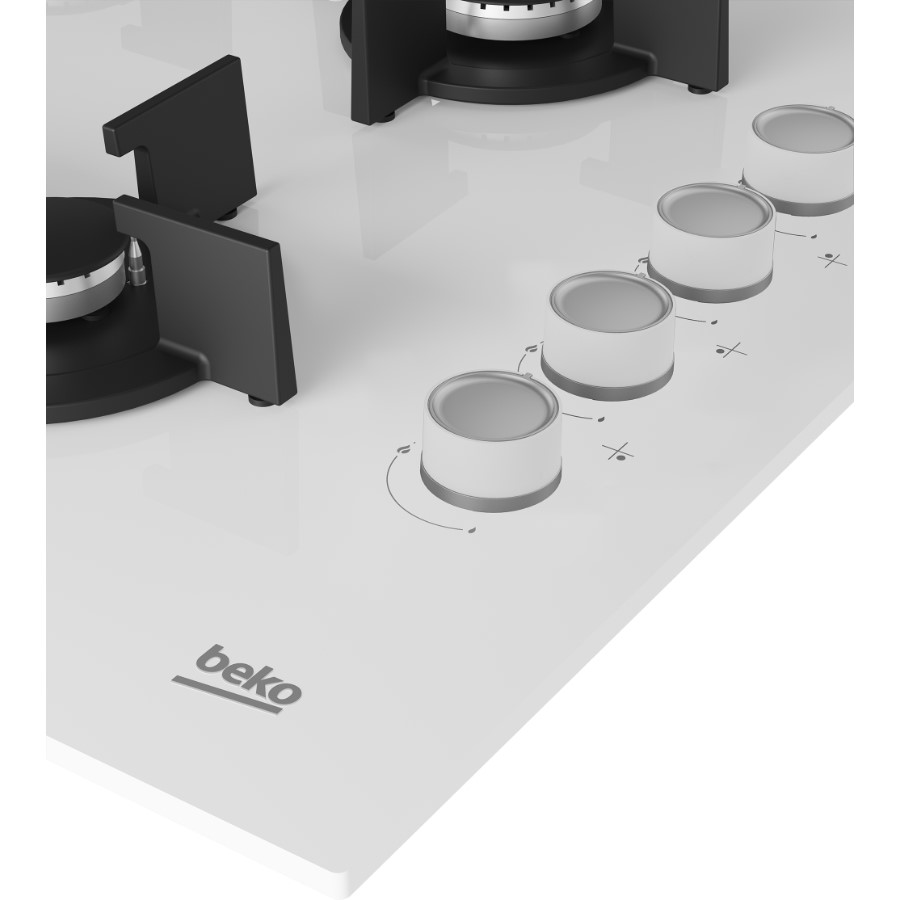 additional image for Beko Hob Gas 4 Burner White 60 cm