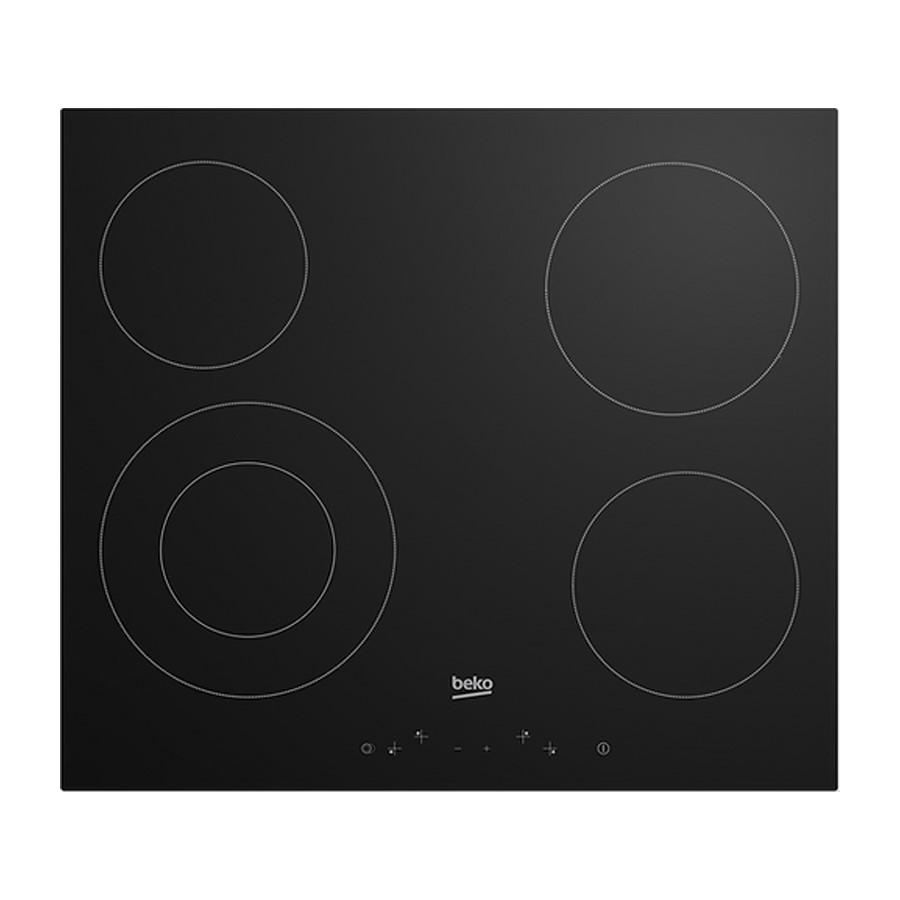 Beko Hob Ceramic 4 Zones Black