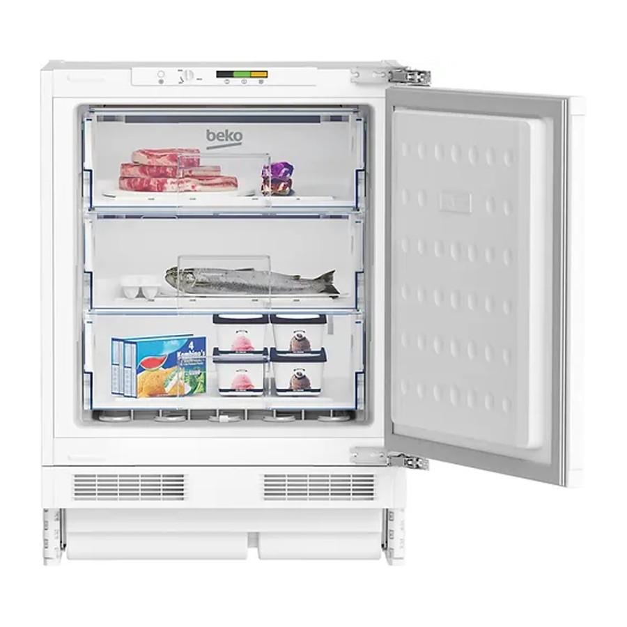 Beko Freezer 3 Drawer Built Under White